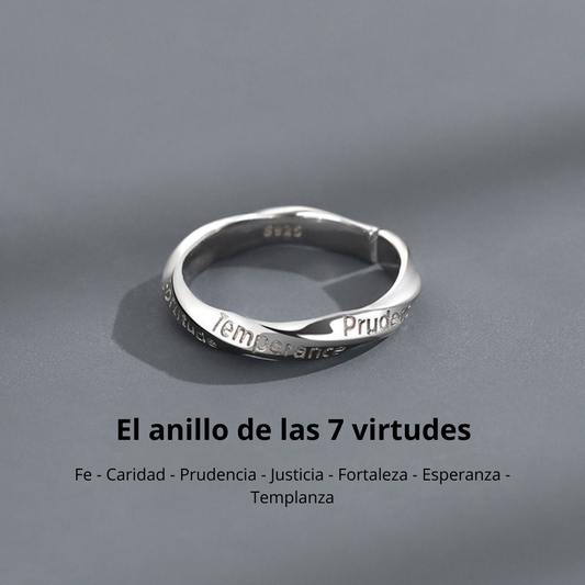 El anillo ajustable de las 7 virtudes (Oferta 2x1)